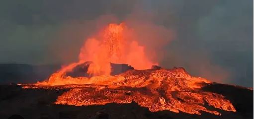 Blaze on Reykjanes: Iceland's Volcano Awakens